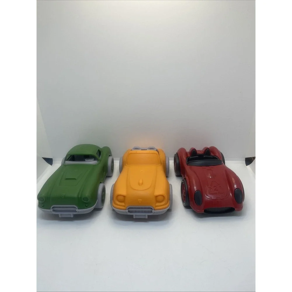 3 Plastic‎ Toy Cars 1 Orange Greenbrier 1 Green Greenbrier 1 Red Greentoys USA
